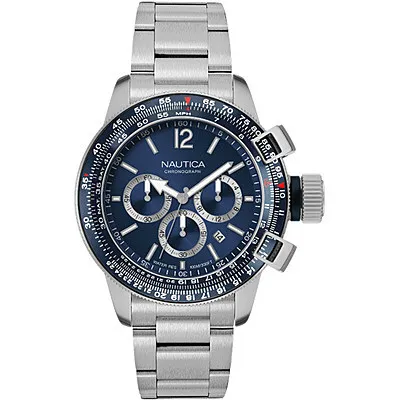 Produktbild von Chronograph   Trendy Nautica Versilbert/Stahl Mit Schraube  Kollektion Pacific Beach - mann