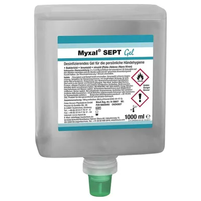 Immagine prodotto di Myxal SEPT Gel 1000 ml Flacone Neptune Gel disinfettante Myxal