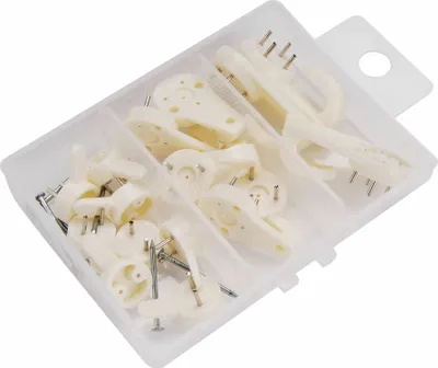 Produktbild von Háčky plastové univerzální 3 rozměry, sada 16ks, 8ks-22mm, 5ks-30mm, 3ks-40mm