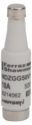 Produktbild von Mersen 00594.010700 NDZ 10A gG rot D-Sicherung 500V/DIAZED