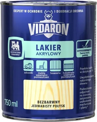 Produktbild von Acryl-Holzlack, klar, glänzend, 0,75 l