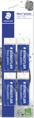 Immagine prodotto di STAEDTLER® 52650BK4DA Gomme Mars in plastica, confezione da 4, nero