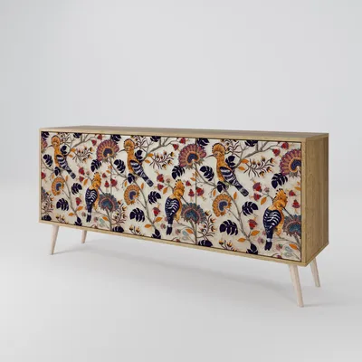Immagine prodotto di Spacerebels cassettiera a 3 ante - credenza cassettiera - credenza alta - mobile armadio - soggiorno camera da letto - 57,5×164,5×42 (HxLxP)