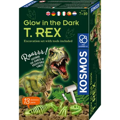 Obrázok produktu pre Kosmos Glow in the Dark T-Rex, Výkopová súprava, Archeológia, 7 rok / roky, Zelená