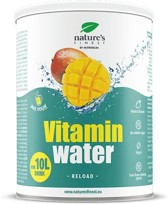 Produktbild von VITAMIN WATER - RELOAD mixture for 10L of beverage - Pulver mit Vitamin C, Magnesiumcitrat, B-Komplex - zur Verringerung von Müdigkeit - 200 g