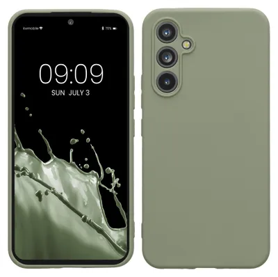Produktbild von kwmobile Handyhülle für Samsung Galaxy A54 5G Hülle - weiches Handy Silikon Case - Schutzhülle Cover - Graugrün