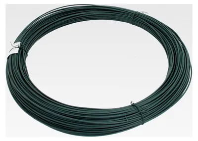 Produktbild von Spanndraht | verzinkt, grün kunststoffbeschichtet | Drahtdurchmesser 3,1 mm | Länge 110 m
