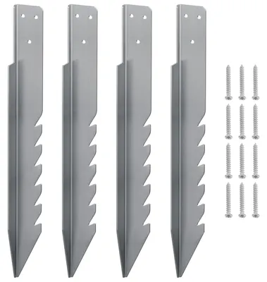 Image de Solidchoice - Ancrages pour balançoire, lot de 4, 420 mm
