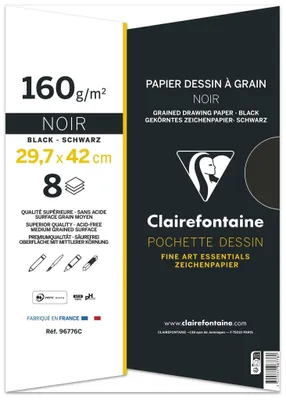 Produktbild von Clairefontaine 96770C, Kunstpapier, 160 g/m², 12 Blätter