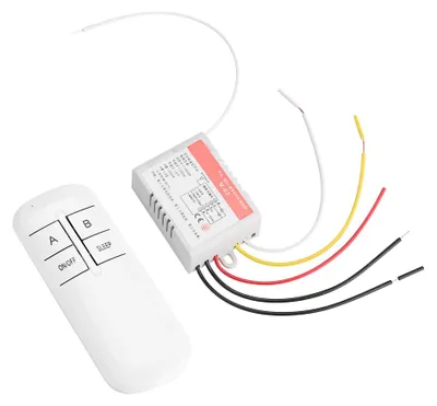 Obrázok produktu pre 220 V svetelná lampa ovládač prijímač vysielač bezdrôtové diaľkové ovládanie spínač systém 2 kanály