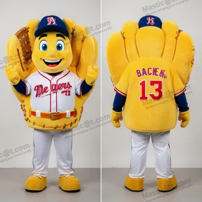 Immagine prodotto di Mascotte MASTICOT guantone da baseball in denim giallo