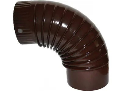 Obrázek produktu pro Žemini, Koleno pro kouřovod, 90°, průměr 120 mm, barva - hnědá