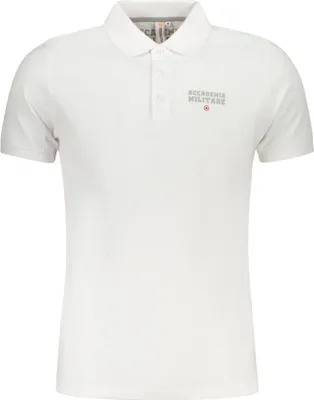 Produktbild von Elegantes Herren Kurzarm-Poloshirt in Weiß mit Tricolor-Design