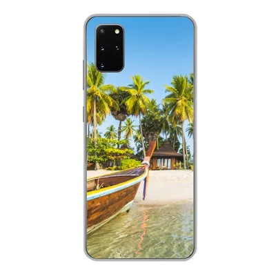 Produktbild von MuchoWow® Handyhülle Schutzhülle Hülle für Samsung Galaxy S20 Plus Strand - Kajak - Sommer Silikon Softcase Handy Hülle - Hartschale