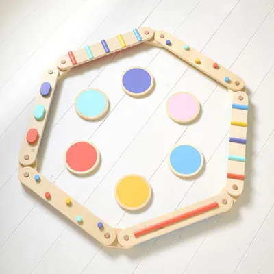 Produktbild von Petite Amélie Balancierbalken aus Holz Nuance - H5,5 cm - Mehrfarbig