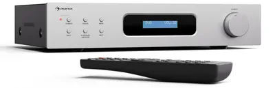 Obrázok produktu pre Auna HiFi zosilňovač s výkonom 2x60 W, Bluetooth, DAB+ rádio, pripojenie CD/DVD prehrávača, diaľkové ovládanie - vysokokvalitný zosilňovač pre gramofóny a ďalšie zariadenia