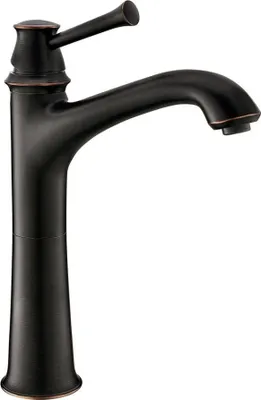 Immagine prodotto di Miscelatore per lavabo CLASSIC, alto, bronzo spazzolato, nero opaco