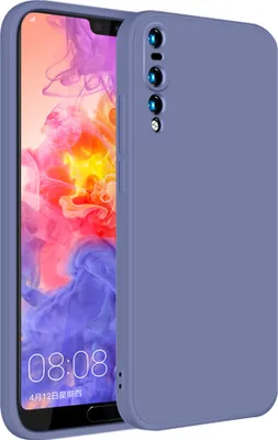 Produktbild von Huawei P20 Pro Hülle, LaimTop Slim Liquid Silikon Gel Gummi Schutzhülle für Huawei P20 Pro Grau