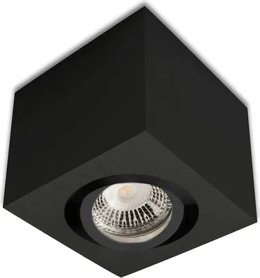 Produktbild von ISOLED Deckenaufbauleuchte eckig für GU10, Alu schwarz