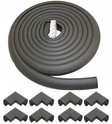 Produktbild von Remikon Schaumstoff-Schutzband 5 Meter Schwarz Eckenschutz