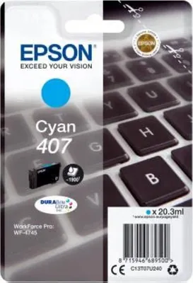 Immagine prodotto di EPSON C13T07U240 EPSON 407 / T07U2  cyan Druckerpatrone