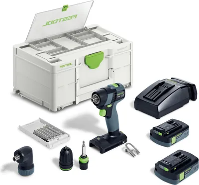 Image de Festool TXS 18 C 3,0-Set Perceuse-visseuse sans fil 18 V 40 Nm Brushless ( 576896 ) + 2x batterie 3,0 Ah + chargeur + Systainer