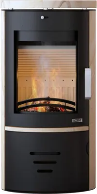 Produktbild von Accente Kaminofen Tifano Sandstein schwarz 6,5 kW