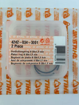Immagine prodotto di 2x Originale STIHL fasce elastiche 42420343001 33x1,2mm