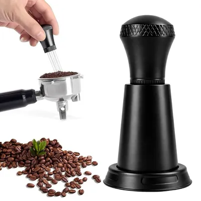 Espresso WDT Werkzeug mit Präzisionsnadeln, Kaffeeverteiler, Schwarz