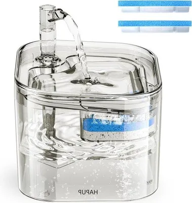 Obrázok produktu pre Automatická fontánka pre mačky s objemom 2,2 l, vhodná aj pre psov, 2 prevádzkové režimy, vymeniteľné filtre, inteligentné čerpadlo