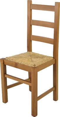 Produktbild von t m c s Tommychairs - Stuhl RUSTICA für Küche und Esszimmer, robuste Struktur aus Buchenholz, in der Farbe Eichenholz lackiert und Sitzfläche aus Stroh