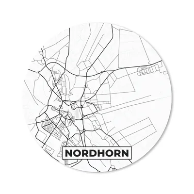 Produktbild von MuchoWow® Mauspad Mousepad Nordhorn - Karte - Stadtplan - Karte 40x40 cm - Mousepads - Maus Mat - Pad - Mausunterlage - Schreibtisch Accessoires
