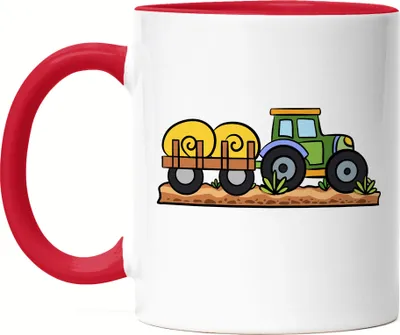 Produktbild von Trecker Tasse Rot Für Trecker Fans Bauernhof Bauern Feld Landarbeit Landwirtschaft Traktor