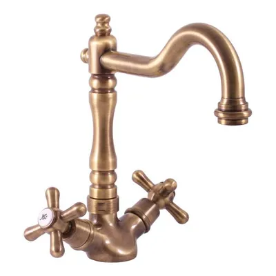 Immagine prodotto di Slezák-RAV Slezák RAV Morava Retro MK120/8SM Miscelatore per lavello Colore: ottone vecchio, Dimensione: 1/2''