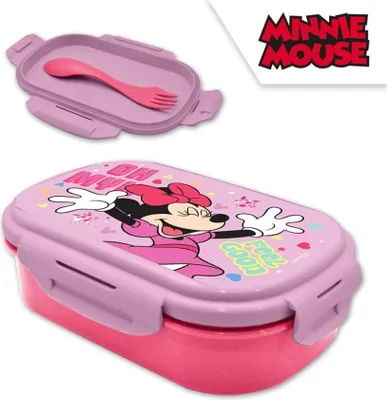 Produktbild von Minnie-Maus-Brotdose mit Besteck