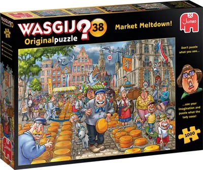 Produktbild von Wasgij Original 38 - Market Meltdown! - 1000 Teile NEU