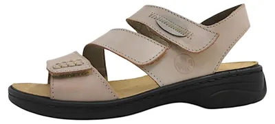 Image de Sandales Rieker pour femmes, couleur beige, style décontracté