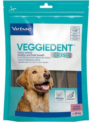 Zdjęcie produktu dla VIRBAC VEGGIEDENT FRESH S Gryzaki dla Psa - Higiena Jamy Ustnej