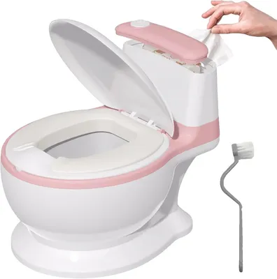Zdjęcie produktu dla Nocnik, realistyczny design, łatwy do czyszczenia, różowy