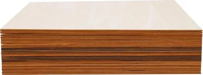 Obrázok produktu pre Lepenka z lipového dreva – Neošetrená štvorcová doska 40 x 40 cm – hrúbka 2,7 mm – balenie po 30 kusoch – brúsená – na ručné práce a gravírovanie – bubinga