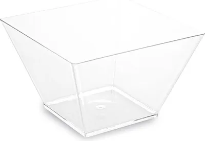 Produktbild von 100x Fingerfood-Schale eckig klar 500 ml PS 11 x 11 x 7 cm