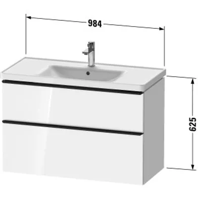 Produktbild von Duravit DE4356070550000 DN WTU WH 984x452x625 Az 1 Ei