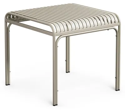 Produktbild von di volio Gartentisch LIWIO - Outdoor Tisch 80x80 cm, wetterfester Balkontisch aus Metall (Beige)