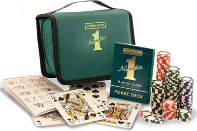 Produktbild von Poker Pack, Tasche mit Poker-Chips und Karten, von Waddingtons