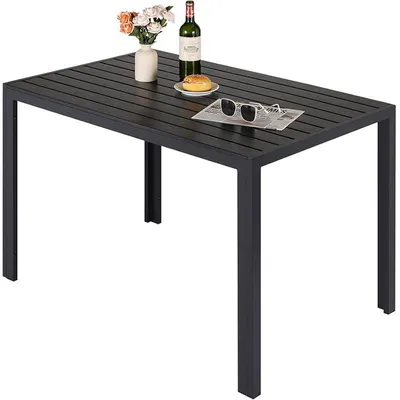 Immagine prodotto di Tavolo da pranzo da esterno D-102, 109 × 71 cm, nero