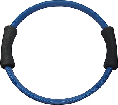 Produktbild von Best Sporting Pilates Power Toning-Ring 37cm in blau I Widerstand Mittel I Fitnessring mit Schaumstoffgriffen I Trainiert besonders die Brust-, Arm-, Bein- und Bauchmuskeln I Inkl. Übungsanleitung