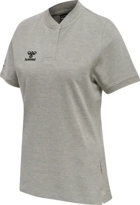 Produktbild von hummel hmlMOVE GRID POLO WOMAN - GREY MELANGE - M