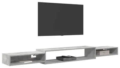 Immagine prodotto di vidaXL Mobile TV da parete con supporto a muro, grigio cemento