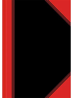 Produktbild von Bantex 100302817, Einfarbig, Schwarz, Rot, A5, 96 Blätter, 70 g/m², Taschenbuch