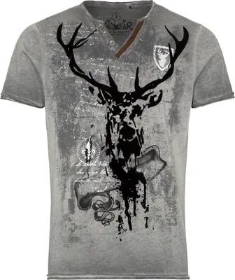 Produktbild von Trachtenshirt Elvis grau M
